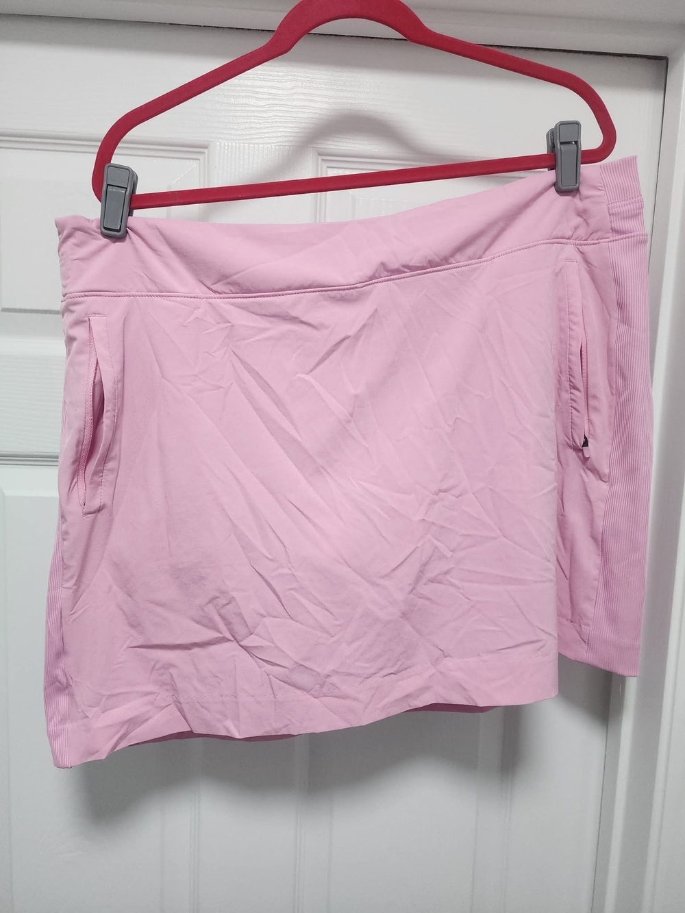 Light Pink Active Mini Skirt with Built-In Shorts